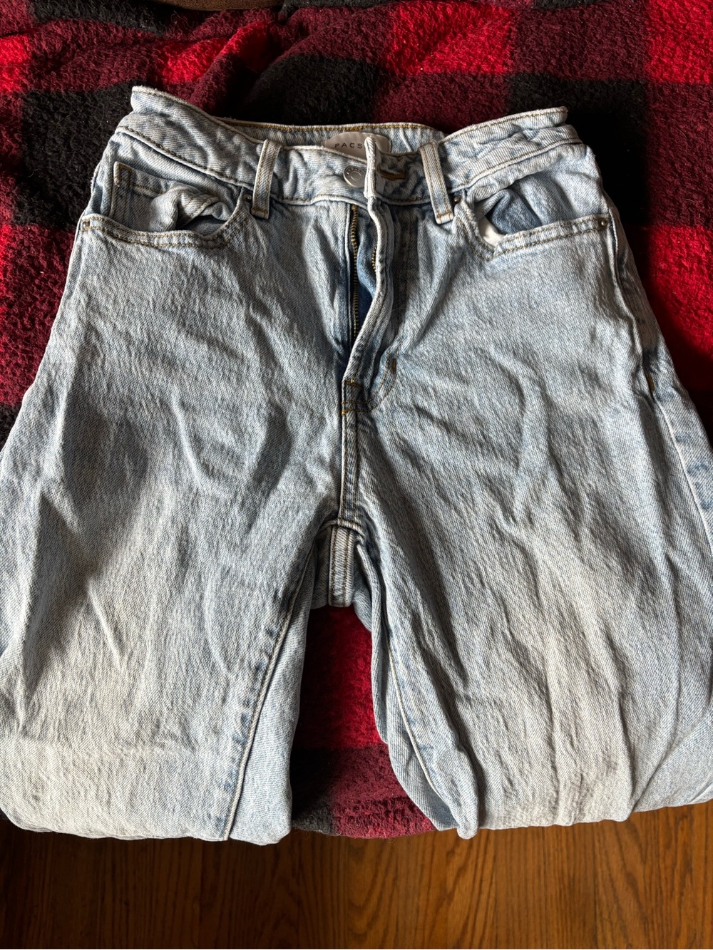 Light Wash Pacsun Curvy Straight Jeans